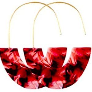 Red Acrylic Earrings